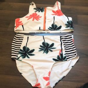 Tropical 2 piece bikini, like new